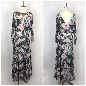 Rebecca Minkoff Geo Floral Jensen Maxi Long Dress